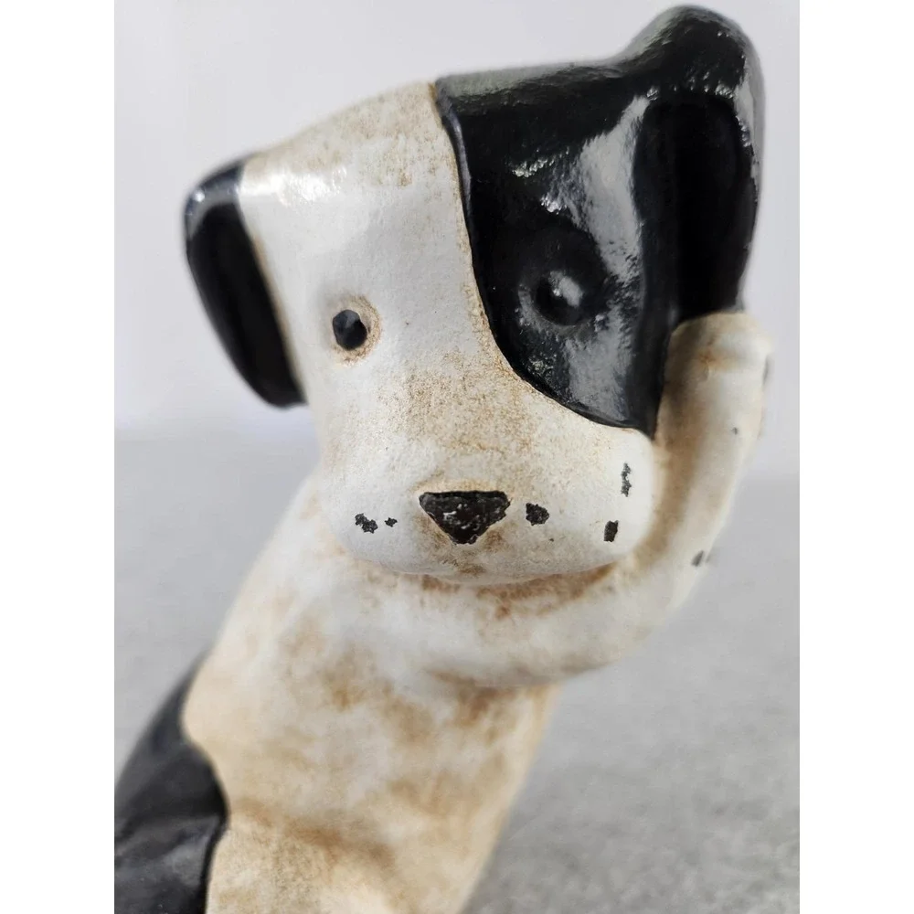 Vintage Cast Iron‎ MCF Midwest Of Cannon Falls Puppy Dog Door Stop RARE Terrier